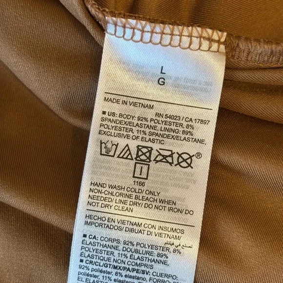 Old Navy Brown Patterned Midi Dress - Picture 3 of 8